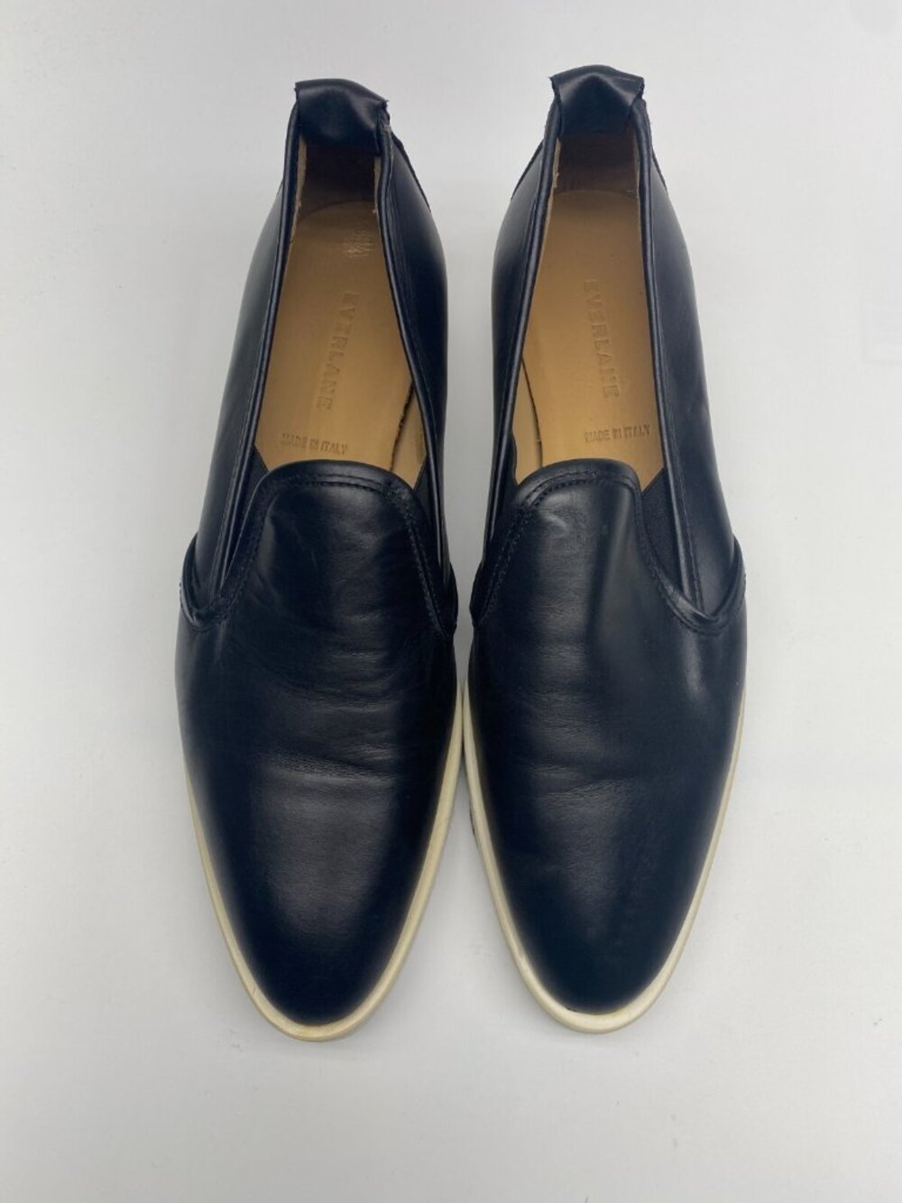 Everlane Womens Black Leather Sneaker Sz 10.5